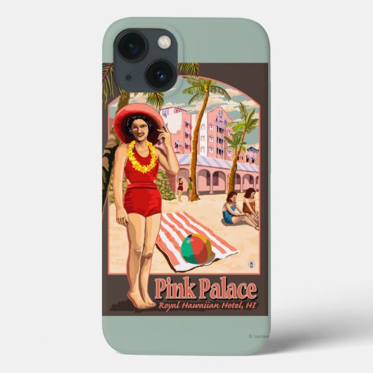 ハワイアン王室のホテルインハワイ Case-Mate iPhoneケース (裏面)