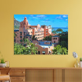 ハワイアン王室のホテルワイキキ キャンバスプリント (インサイチュ (リビング))