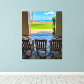 ハワイアン王室のホテル キャンバスプリント (インサイチュ (ウッドフロア))