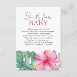 ハワイアン用ベビーシャワー本 エンクロージャーカード