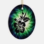 ハワイアン白熱［赤熱］光を放つの花 セラミックオーナメント (右)