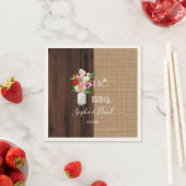 ハワイアン素朴フローラバーラップバーンI DOバーベキュー スタンダードカクテルナプキン (インサイチュ)