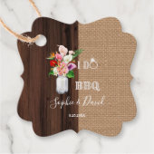 ハワイアン素朴フローラバーラップバーンI DOバーベキュー フェイバータグ (正面)