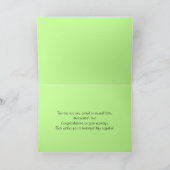 ハワイアン結婚のおめでとう カード (内部)