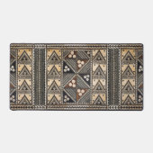 ハワイアン結婚のタパパターン デスクマット (正面)