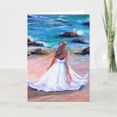 ハワイアン結婚アロハグリーティングカード カード (正面)