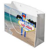 ハワイアン結婚ズ9アイランドベガス ラージペーパーバッグ (裏面アングル)