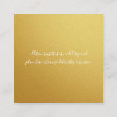 ハワイアン結婚ハイビスカスアコモデーションカード エンクロージャーカード (裏面)