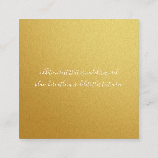 ハワイアン結婚ハイビスカスアコモデーションカード エンクロージャーカード (裏面)