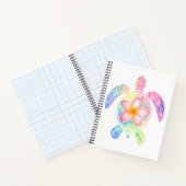 ハワイアン絞り染めシータートルTシャツ ノートブック (内部)