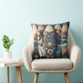 ハワイアン絵を描サフボード クッション (椅子)