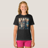 ハワイアン絵を描サフボード Tシャツ (正面フル)