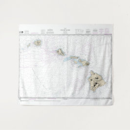 ハワイアン航海の諸島図19004 タペストリー