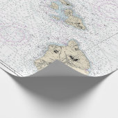 ハワイアン航海の諸島図19004 ラッピングペーパー (角)