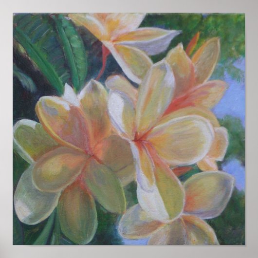 ハワイアン花ポスター ポスター (正面)
