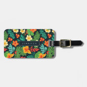 ハワイアン花ラゲッジタグ ラゲッジタグ (正面横)