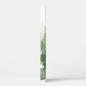 ハワイアン花柄モノグラムの緑 – Case-Mate iPhoneケース (裏面 / 右)