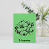 ハワイアン花葉書 ポストカード (スタンド正面)