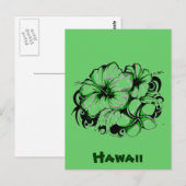 ハワイアン花葉書 ポストカード (正面/裏面)