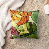 ハワイアン花 クッション (ブランケット)