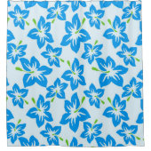 ハワイアン花 シャワーカーテン (正面)