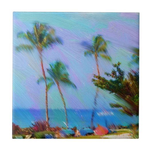 ハワイアン芸術 タイル (正面)