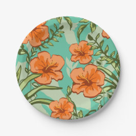 ハワイアン芸術 ペーパープレート