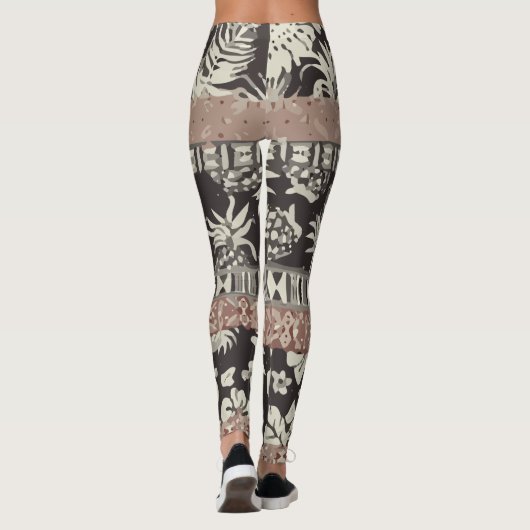 ハワイアン葉 レギンス (裏面)