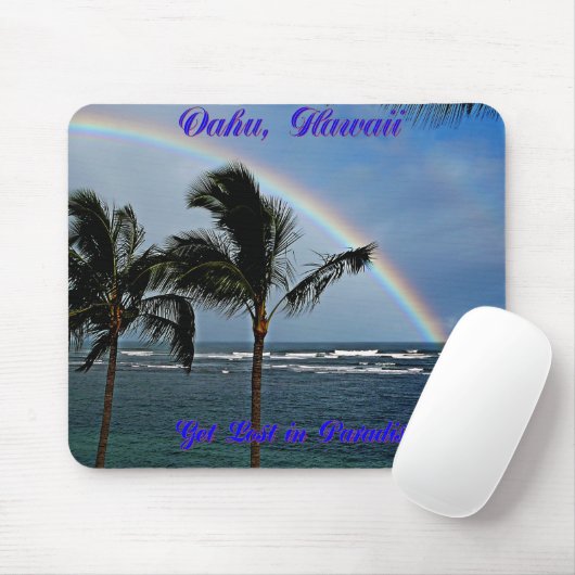 ハワイアン虹 マウスパッド (マウス)