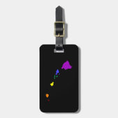 ハワイアン虹 ラゲッジタグ (正面縦)