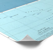 ハワイアン諸島の地図 ポスター (角)