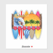 ハワイアン諸島サーフィン シール (シート)