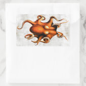 ハワイアン諸島ステッカーのセファロポダ 長方形シール (バッグ)