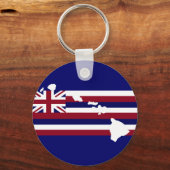 ハワイアン諸島国旗のキーチェーン キーホルダー (正面)