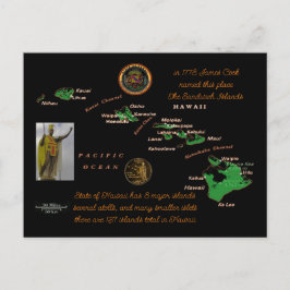 ハワイアン諸島歴史はがき ポストカード
