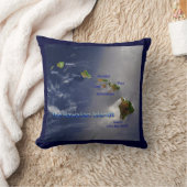 ハワイアン諸島 クッション (ブランケット)