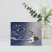 ハワイアン諸島 ポストカード (スタンド正面)