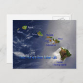 ハワイアン諸島 ポストカード (正面/裏面)