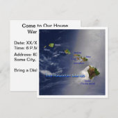 ハワイアン諸島 招待状 (正面/裏面)