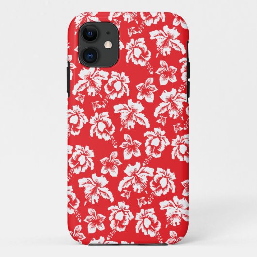 ハワイアン赤い花 Case-Mate iPhoneケース (裏面)