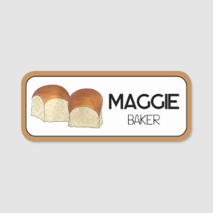 ハワイアン転が甘パンのディナ転がベーカリー食品 名札