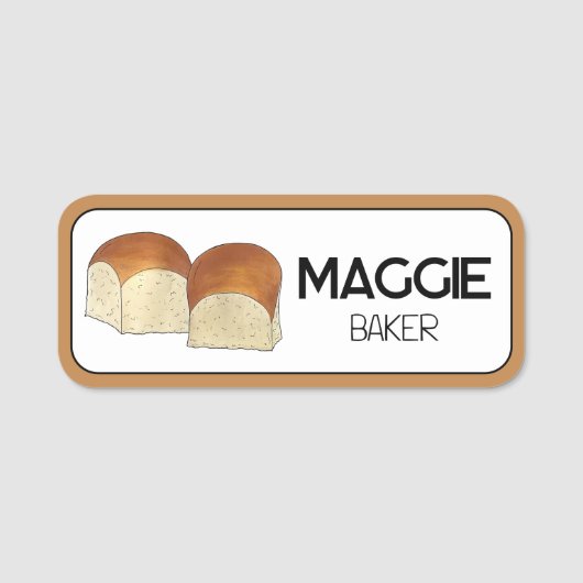 ハワイアン転が甘パンのディナ転がベーカリー食品 名札 (正面)
