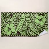 ハワイアン部族 ビーチタオル (正面)