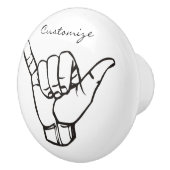 ハワイアン釈迦ブラーウェーブサンダーコーブ セラミックノブ (右)