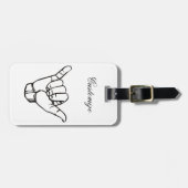 ハワイアン釈迦ブラーウェーブサンダーコーブ ラゲッジタグ (正面横)