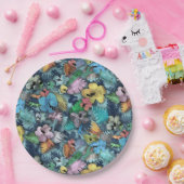 ハワイアン電工デザイン ペーパープレート (パーティー)