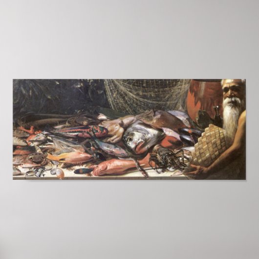 'ハワイアン魚の勉強' - Hubert Vos Poster ポスター (正面)