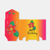 ハワイアン鮮やかフラワーガーデンハイビスカスエレガント フェイバーボックス (折り畳みなし)