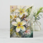 ハワイアン黄プルメリア シーズンカード (スタンド正面)