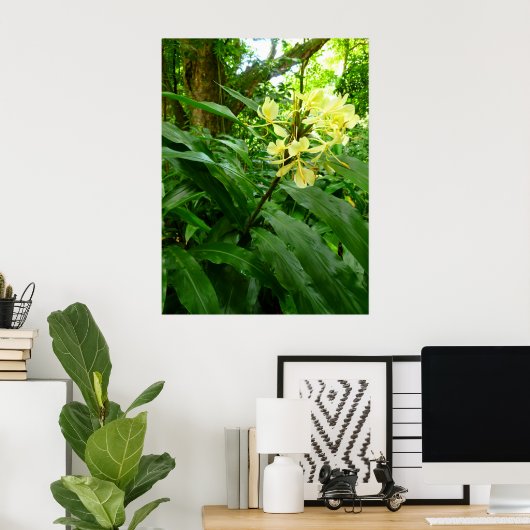 ハワイアン黄生姜 ポスター (ホームオフィス)